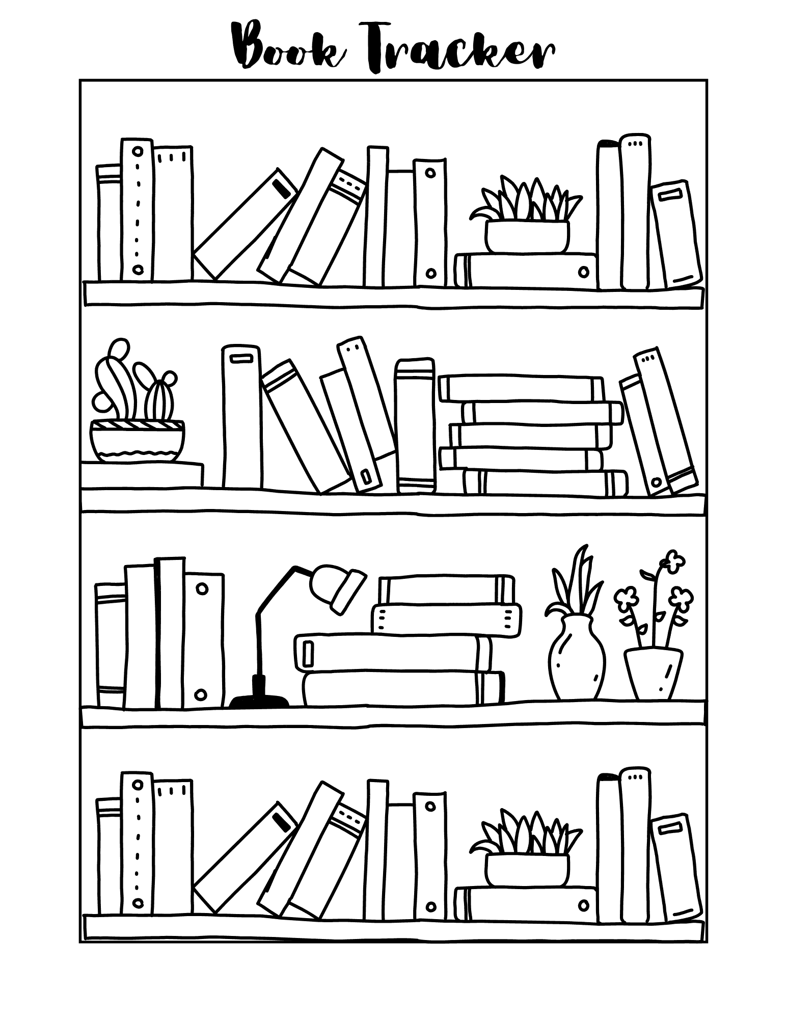 New Year Reading Log